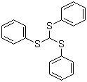 结构式 CAS# 4832-52-4, 三(苯硫基)甲烷