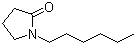 N-己基-2-吡咯烷酮分子结构 (CAS 4838-65-7)