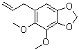 结构式 CAS# 484-31-1, 4,5-二甲氧基-6-(2-丙烯-1-基)-1,3-苯并二恶茂