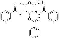 2,3,4-Tri-O-benzoyl-L-fucopyranose molecular structure (CAS 485821-70-3)