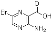 structure of CAS# 486424-37-7, 3-Amino-6-bromopyrazine-2-carboxylic acid