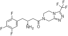 Sitagliptin molecular structure (CAS 486460-32-6)