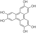 结构式 CAS# 4877-80-9, 2,3,6,7,10,11-六羟基三亚苯; 2,3,6,7,10,11-六羟基苯并[9,10]菲
