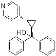 trans-2-(4-Pyridyl)-alpha,alpha-diphenylcyclopropanemethanol molecular structure (CAS 4904-00-1)