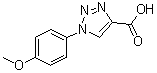 1-(4-Methoxyphenyl)-1H-1,2,3-triazole-4-carboxylic acid molecular structure (CAS 4916-13-6)