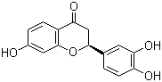 结构式 CAS# 492-14-8, 漆黄素; 紫铆素; (S)-7,3',4'-三羟基黄烷酮