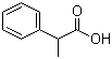 structure of CAS# 492-37-5, DL-2-Phenylpropionic acid;DL-Hydratropic acid