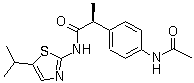 (2S)-2-[4-(Acetylamino)phenyl]-N-(5-isopropylthiazol-2-yl)propanamide molecular structure (CAS 492445-28-0)