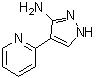 4-(吡啶-2-基)-1H-吡唑-3-胺分子结构 (CAS 493038-87-2)