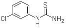 结构式 CAS# 4947-89-1, 3-氯苯基硫脲