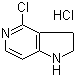 structure of CAS# 494767-29-2, 4-Chloro-2,3-dihydro-1H-pyrrolo[3,2-c]pyridine hydrochloride