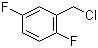 structure of CAS# 495-07-8, 2,5-Difluorobenzyl chloride;2-(Chloromethyl)-1,4-difluorobenzene