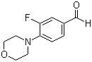 3-Fluoro-4-morpholin-4-ylbenzaldehyde molecular structure (CAS 495404-90-5)