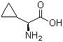 结构式 CAS# 49606-99-7, L-环丙基甘氨酸; (S)-环丙氨基乙酸