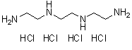 三乙烯四胺四盐酸盐分子结构 (CAS 4961-40-4)