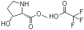 (3R)-3-Hydroxy-L-proline methyl ester trifluoroacetate molecular structure (CAS 496841-09-9)