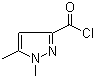 1,5-二甲基-1H-吡唑-3-甲酰氯分子结构 (CAS 49783-84-8)