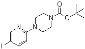 tert-Butyl 4-(5-iodopyridin-2-yl)piperazine-1-carboxylate molecular structure (CAS 497915-42-1)