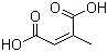 结构式 CAS# 498-23-7, 柠康酸; 顺式-2-甲基-2-丁烯二酸