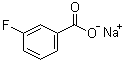 3-氟苯甲酸钠分子结构 (CAS 499-57-0)