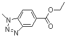 1-Methyl-1H-benzotriazole-5-carboxylic acid ethyl ester molecular structure (CAS 499785-52-3)