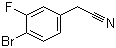 4-Bromo-3-fluorophenylacetonitrile molecular structure (CAS 499983-13-0)