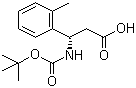 Boc-2-甲基-D-beta-苯丙氨酸分子结构 (CAS 499995-74-3)