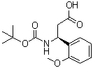 (betaS)-beta-[[叔丁氧羰基]氨基]-2-甲氧基苯丙酸分子结构 (CAS 499995-76-5)