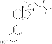 结构式 CAS# 50-14-6, alpha-骨化醇; 维生素 D2