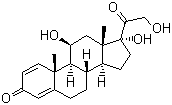 泼尼松龙分子结构 (CAS 50-24-8)