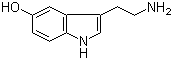 structure of CAS# 50-67-9, 5-Hydroxytryptamine;3-(2-Aminoethyl)-1H-indol-5-ol; 3-(2-Aminoethyl)indol-5-ol; Serotonin