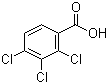 2,3,4-三氯苯甲酸分子结构 (CAS 50-75-9)