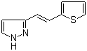 3-[2-(2-Thienyl)ethenyl]-1H-pyrazole molecular structure (CAS 500128-99-4)