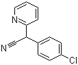 2-(4-氯苯基)-2-(吡啶-2-基)乙腈分子结构 (CAS 5005-37-8)