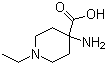 4-Amino-1-ethyl-4-piperidinecarboxylic acid molecular structure (CAS 500756-05-8)