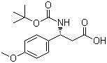 structure of CAS# 500788-87-4, Boc-beta-(R)-4-methoxyphenylalanine
