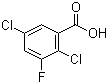 structure of CAS# 501008-42-0, 2,5-Dichloro-3-fluorobenzoic acid;NSC 190371