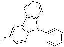 structure of CAS# 502161-03-7, 3-Iodo-9-phenylcarbazole;3-Iodo-N-phenylcarbazole