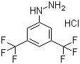 结构式 CAS# 502496-23-3, 3,5-二三氟甲基苯肼盐酸盐