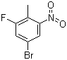 4-Bromo-2-fluoro-6-nitrotoluene molecular structure (CAS 502496-34-6)