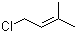 structure of CAS# 503-60-6, 1-Chloro-3-methyl-2-butene