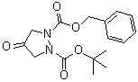 4-Oxo-1,2-pyrazolidinedicarboxylic acid 1-(1,1-dimethylethyl) 2-(phenylmethyl) ester molecular structure (CAS 503072-63-7)