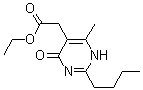 2-Butyl-1,4-dihydro-6-methyl-4-oxo-5-pyrimidineacetic acid ethyl ester molecular structure (CAS 503155-65-5)