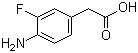 4-Amino-3-fluorobenzeneacetic acid molecular structure (CAS 503315-77-3)
