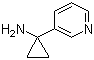 结构式 CAS# 503417-38-7, 1-(3-吡啶基)环丙胺