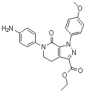 6-(4-Aminophenyl)-1-(4-methoxyphenyl)-7-oxo-4,5,6,7-tetrahydro-1H-pyrazolo[3,4-c]pyridine-3-carboxylic acid ethyl ester molecular structure (CAS 503615-07-4)