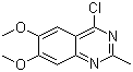 4-Chloro-6,7-dimethoxy-2-methylquinazoline molecular structure (CAS 50377-49-6)
