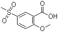 2-Methoxy-5-(methylsulfonyl)benzoic acid molecular structure (CAS 50390-76-6)