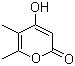 结构式 CAS# 50405-45-3, 4-羟基-5,6-二甲基吡喃-2-酮