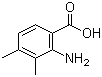 结构式 CAS# 50419-58-4, 2-氨基-3,4-二甲基苯甲酸